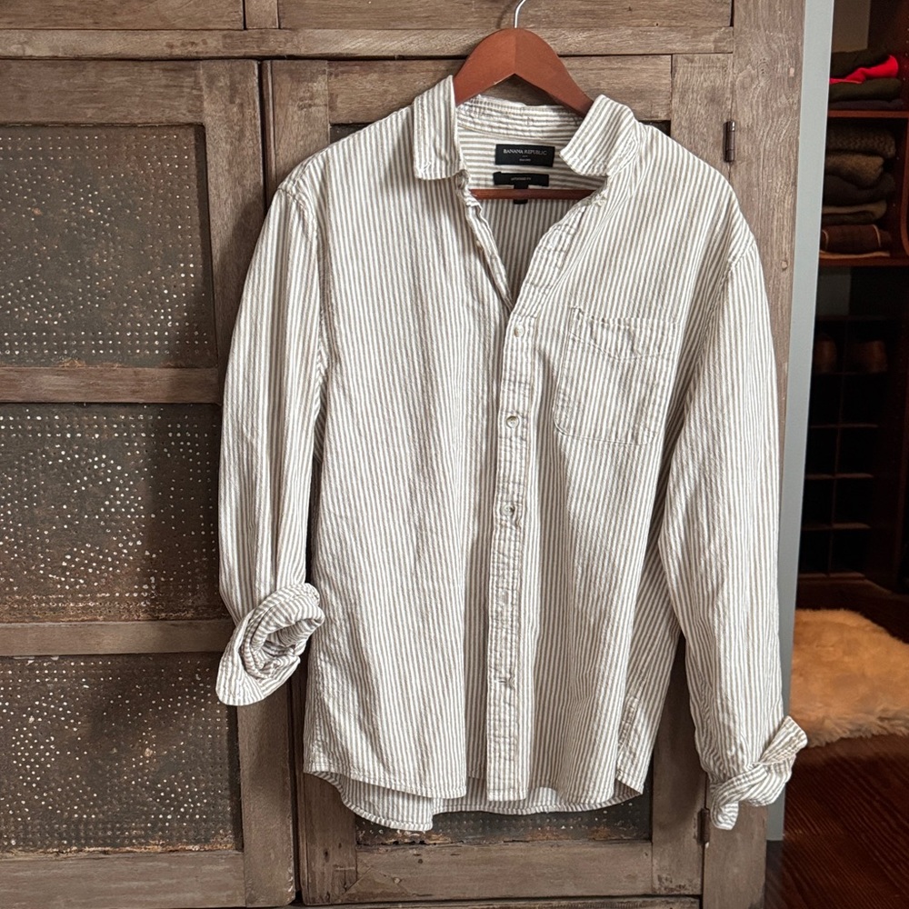 Men's Striped Oxford